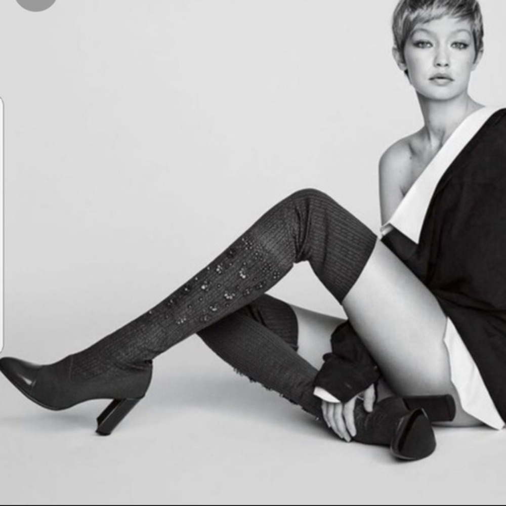 Stuart Weitzman over the knee sock boots